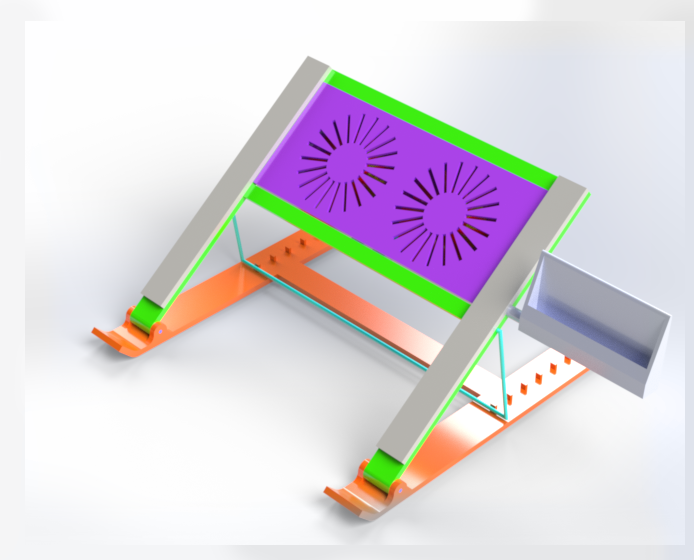 Laptop Stand with Modular Cooling Pad